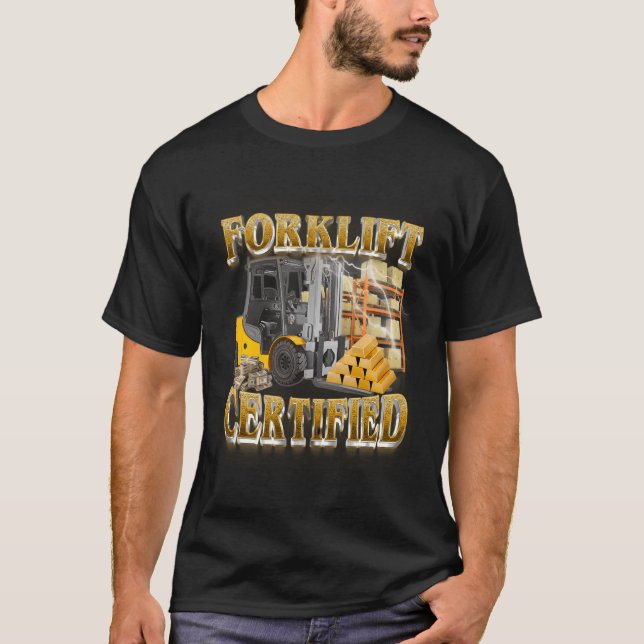 Camiseta Certificado de empilhadeira (Frente)