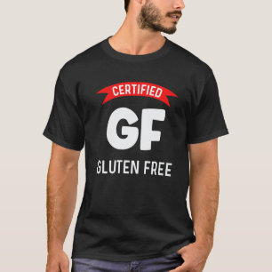 Camiseta Certificado Gf Sem Glúten Dieta Saudável Keto Vega