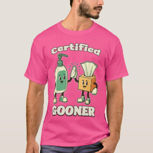 Camiseta CERTIFICADO GOONER Meme Engraçado Dank 2025 Cérebr