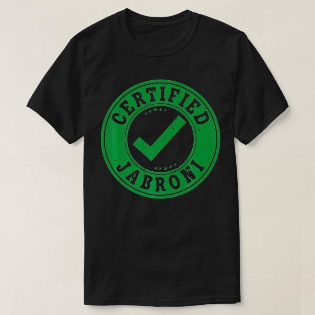 Camiseta Certificado Jabroni Funny Checkmark Premium  (Frente do Design)