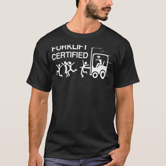 Camiseta Certificado para Forklifo (Frente)