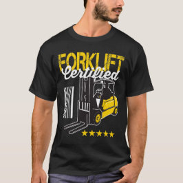 Camiseta Certificado para Forklifo | Operador de empilhadei