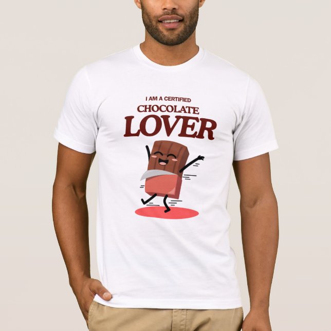 Camiseta Certified Chocolate Lover | Funny Chocolate Design (Frente)
