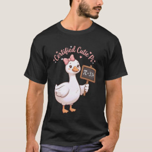 Camiseta Certified Cutie Pi Mulheres Ganso Professora de Ma