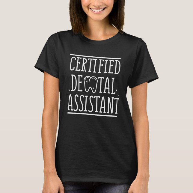 Camiseta Certified Dental Assistant RDA Graduate (Frente)