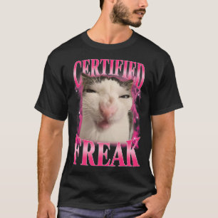 Camiseta Certified Freak Eat Cement Cat Meme