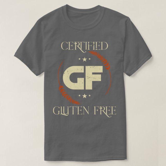 Camiseta Certified Gluten Free (Frente do Design)