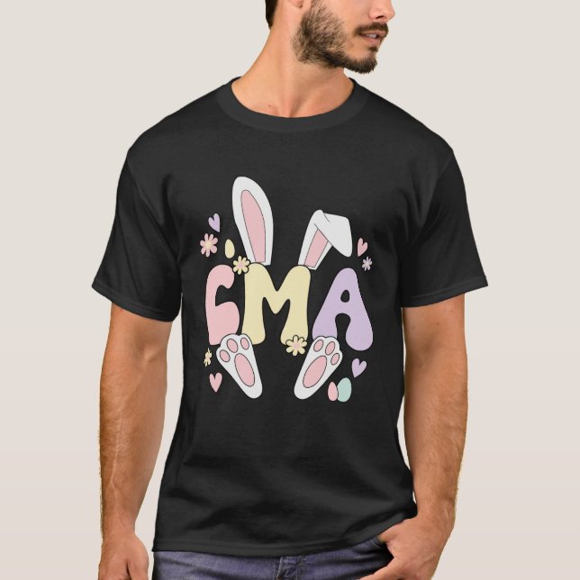 Camiseta Certified Medical Assistant Easter Bunny CMA Easte (Frente)