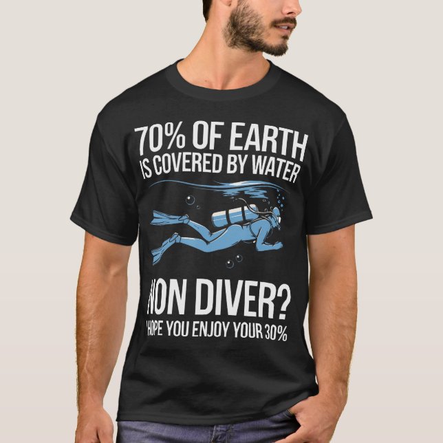 Camiseta Certified Scuba Diver Marine Dive Underwater Scuba (Frente)