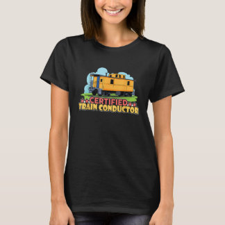 Camiseta Certified Train Conductor Transport Railway