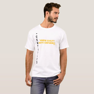 CAMISETA #CERTIFIED UNISEX DOURADO T-SHIRT