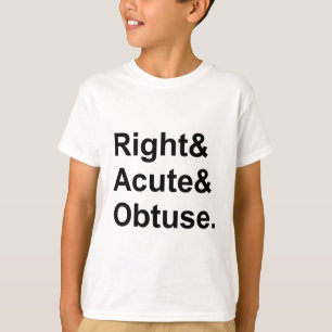 Camiseta Certo Agudo Obtuso   3 Tipos de Ângulos Geométrico