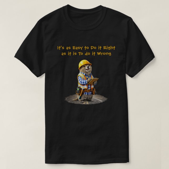 Camiseta "Certo & Errado" (1) (Frente do Design)