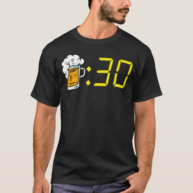 Camiseta Cerveja 30 Beer Time for Beer Bebendo Men Beer 30 (Frente)