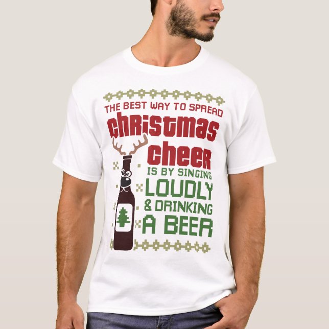 Camiseta Cerveja - A Melhor Maneira De Espalhar O Natal (Frente)
