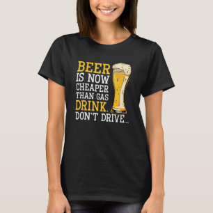 Camiseta Cerveja agora é mais barata do que a gasolina Não 