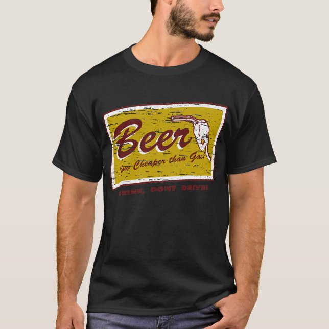 Camiseta CERVEJA… agora mais barata do que o gás (Frente)