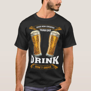Camiseta Cerveja Agora Mais Barata Que Gasolina Beba Não Di