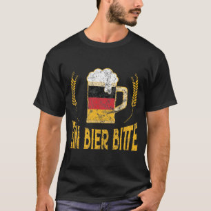 Camiseta Cerveja alemão da bandeira uma de Bitte do Bier d