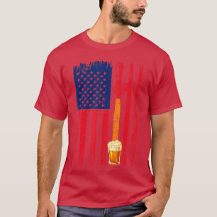 Camiseta Cerveja Artesanal Bandeira Americana EUA 4 de Julh
