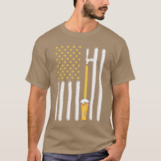 Camiseta Cerveja Artesanal Bandeira Americana EUA 4 de Julh