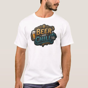 Camiseta Cerveja ATRATIVA E IMPRESSÃO CHILL