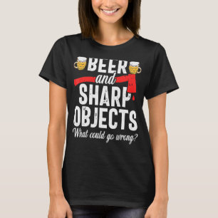 Camiseta Cerveja Ax Jogando Hatchet Lumberjack Woodworking
