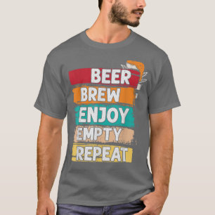 Camiseta Cerveja Brew Aproveite Repetições Vazias Criação d