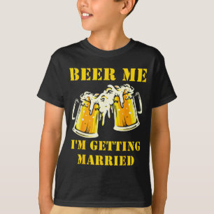 Camiseta Cerveja Casando Piada de Noivo Festa de Despedida