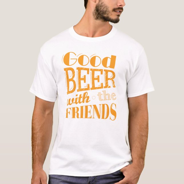 Camiseta Cerveja Com Melhor Amigo (Frente)