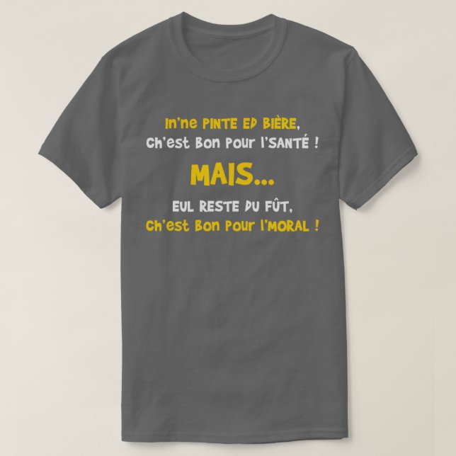 Camiseta Cerveja com ponta fina é bom para a saúde (Frente do Design)