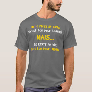 Camiseta Cerveja com ponta fina é bom para a saúde