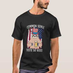 Camiseta Cerveja Common Sense Taste So Good Sloth 4 de Julh