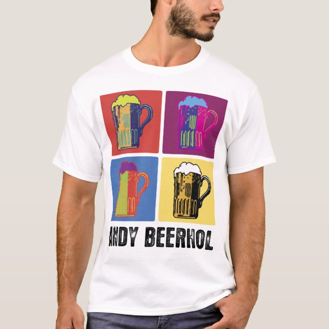 Camiseta Cerveja como o t-shirt da arte (Frente)