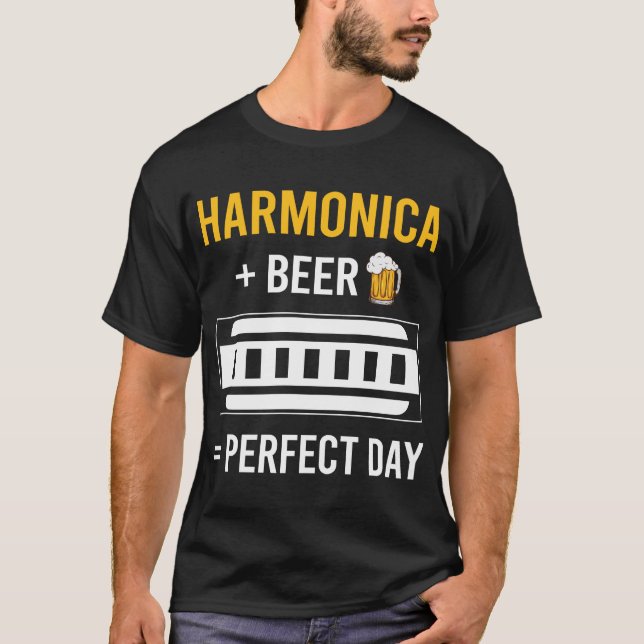 Camiseta Cerveja Day Harmonica Mouth Organ (Frente)