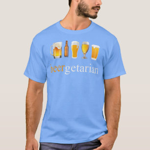 Camiseta Cerveja de Artesanato de Vegetariana Engraçada par