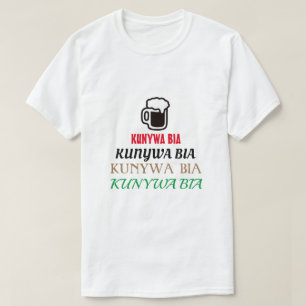 Camiseta Cerveja de bebendo em Swahili (Colômbia)