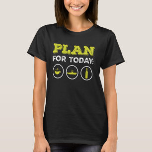 Camiseta Cerveja De Café De Barco Pontoon