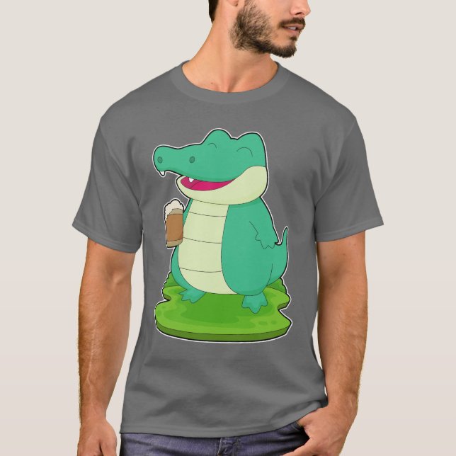 Camiseta Cerveja de Cerveja Crocodilo (Frente)