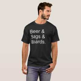 Camiseta Cerveja de Cornhole & bolsas & conselhos