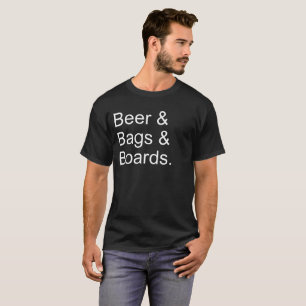 Camiseta Cerveja de Cornhole & bolsas & conselhos