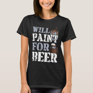 Camiseta Cerveja De Decorador Para Pintar Para Cerveja