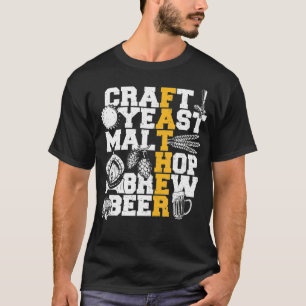 Camiseta Cerveja De Salto De Levedura Para Malte Do Artesan