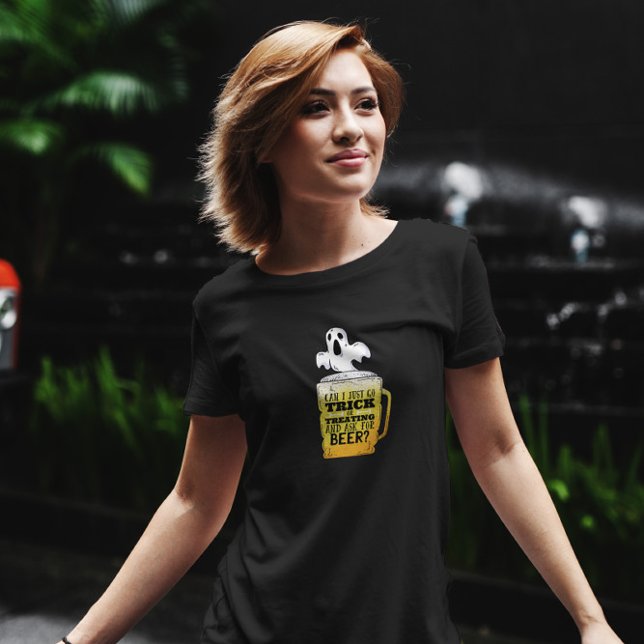 Camiseta Cerveja De Truque Ou Tratar (Criador carregado)