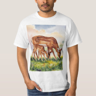 Camiseta Cerveja de Veado Pintada Mãe e Bebê