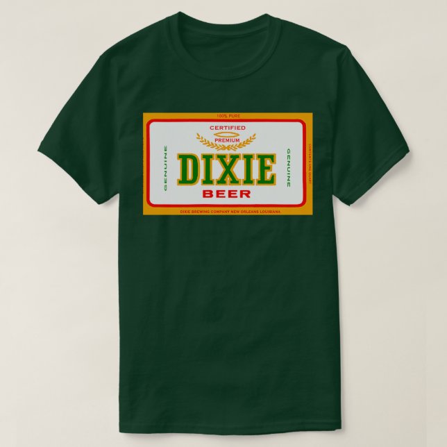 CAMISETA CERVEJA DIXIE DE NOVOS ORLEANS  (Frente do Design)