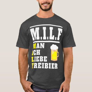 Camiseta Cerveja dizendo álcool de presente de bebendo engr