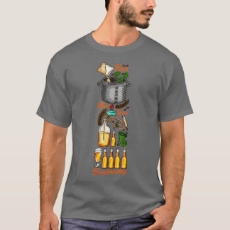 Camiseta Cerveja do Artesanato de Criação Doméstica