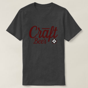 Camiseta Cerveja do artesanato - símbolo Ver.2 Borgonha dos