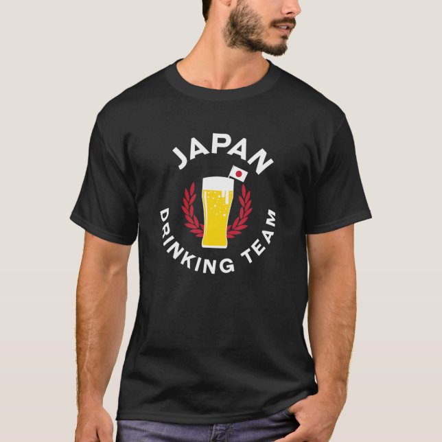 Camiseta Cerveja do Bebendo da equipe do Japão (Frente)
